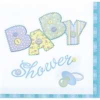 16 sevilletas Baby Shower azul 