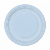 12 Platos Celeste 18 cm