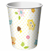 8 VASOS BABY SHOWER BUHO