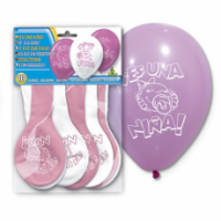 10 GLOBOS SOY NIÑA 33CM