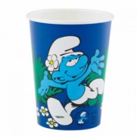 8 VASOS PITUFOS CLÁSICOS