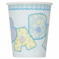 8 vasos Baby Shower Azul 