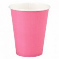 8 VASOS CARTON ROSA 