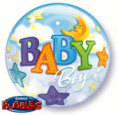 GLOBO BURBUJA BABY BOY 56CM