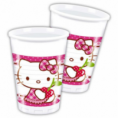 8 VASOS HELLO KITTY